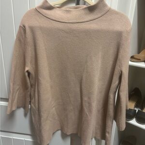 Fate mock neck quarter length sleeve sweater